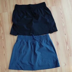 Set of two Apana Black and Blue Athletic Skorts